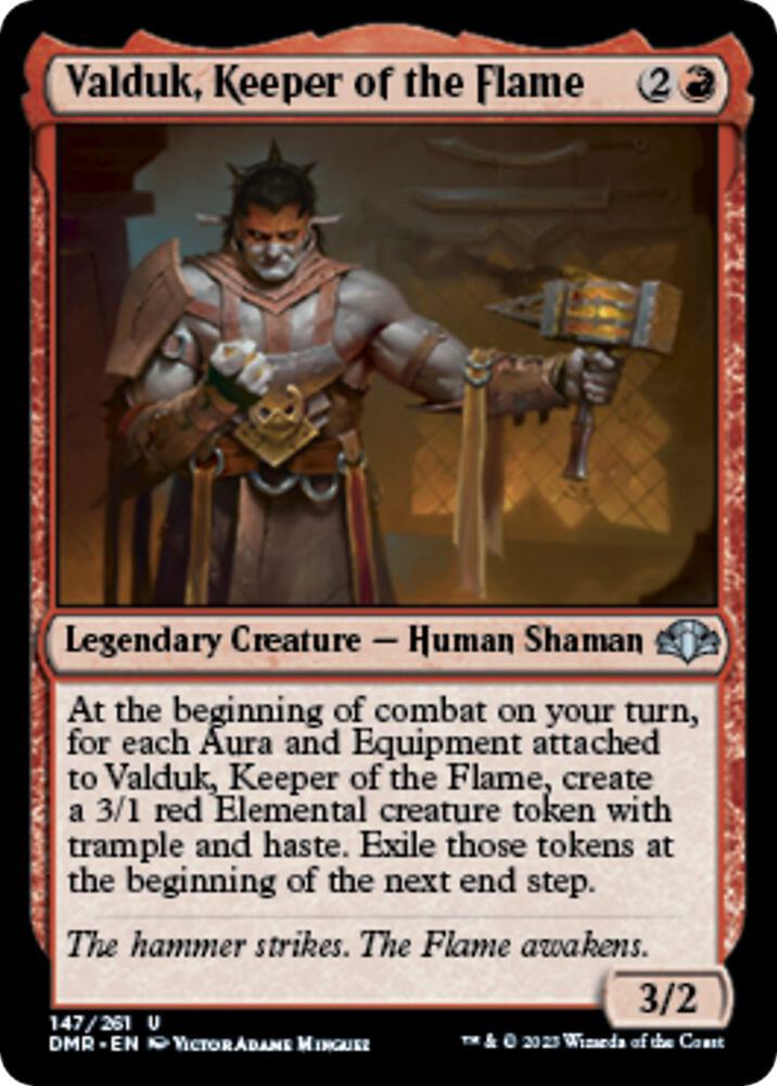 Valduk, Keeper of the Flame 147 card from Dominaria Remastered