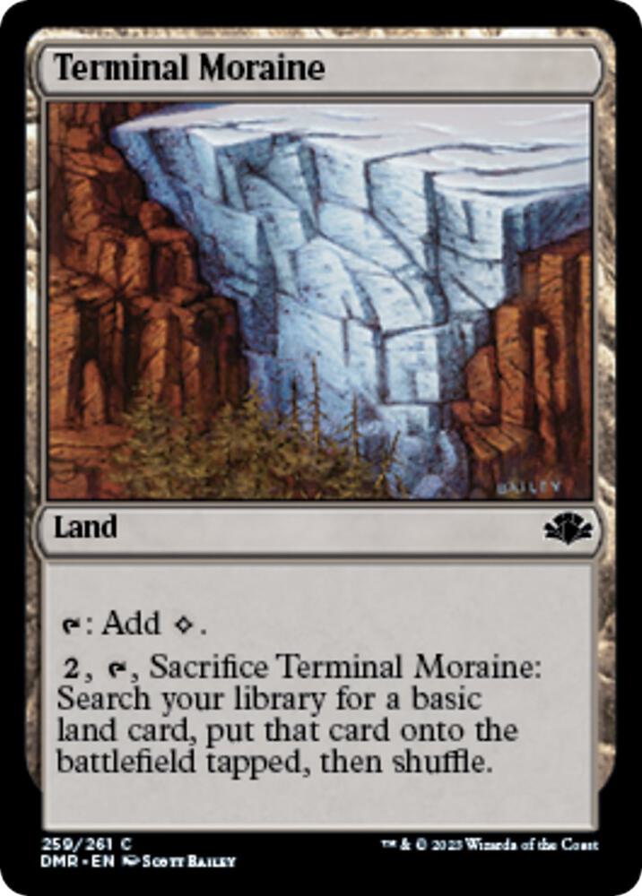 Terminal Moraine 259 card from Dominaria Remastered