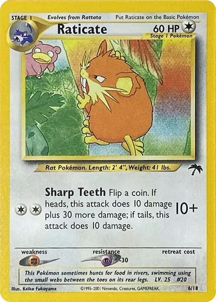 Raticate 06/18 card from Southern Islands