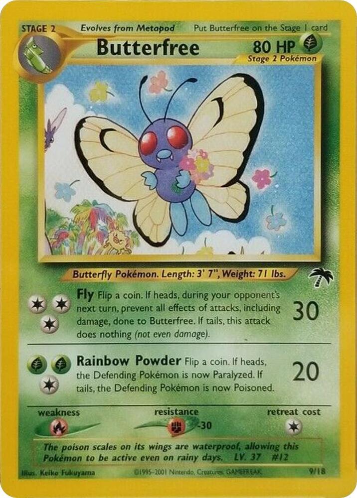 Butterfree 09/18 card from Southern Islands