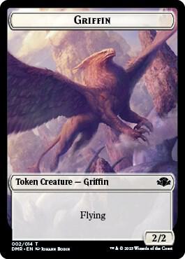 Griffin Token 2 card from Dominaria Remastered