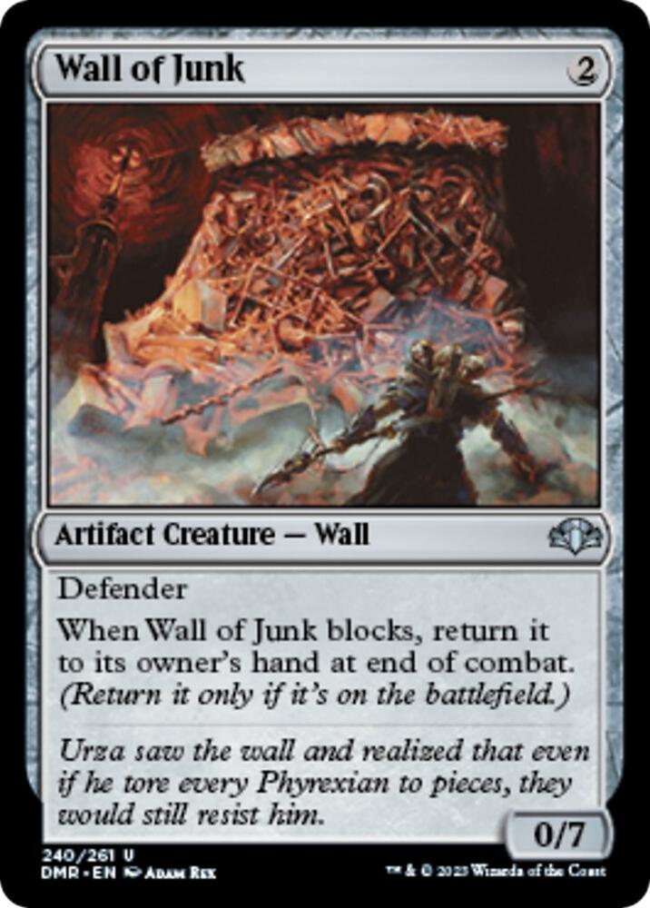 Wall of Junk 240 card from Dominaria Remastered