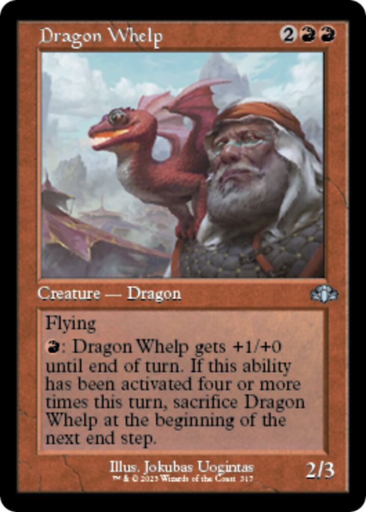 Dragon Whelp (Retro Frame) 317 card from Dominaria Remastered
