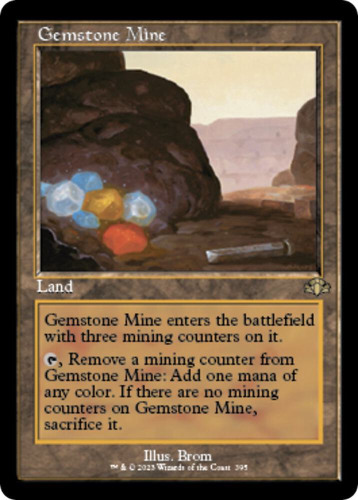 Gemstone Mine (Retro Frame) 395 card from Dominaria Remastered