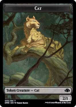 Cat Token 3 card from Dominaria Remastered
