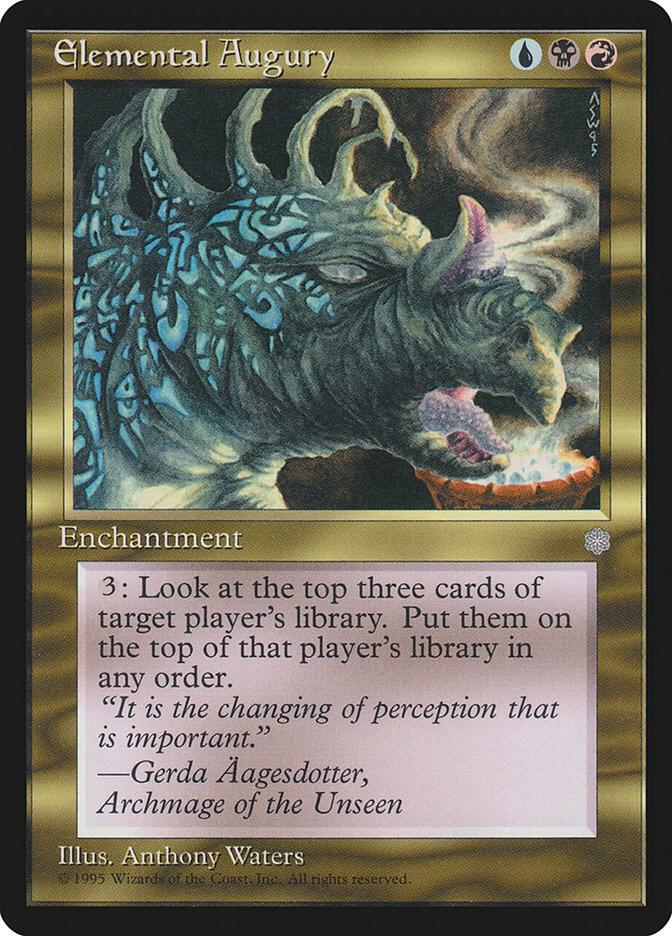 Elemental Augury card from Ice Age