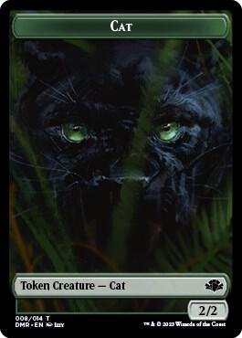 Cat Token 8 card from Dominaria Remastered