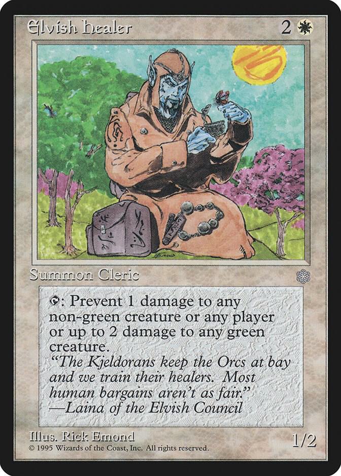 Elvish Healer card from Ice Age