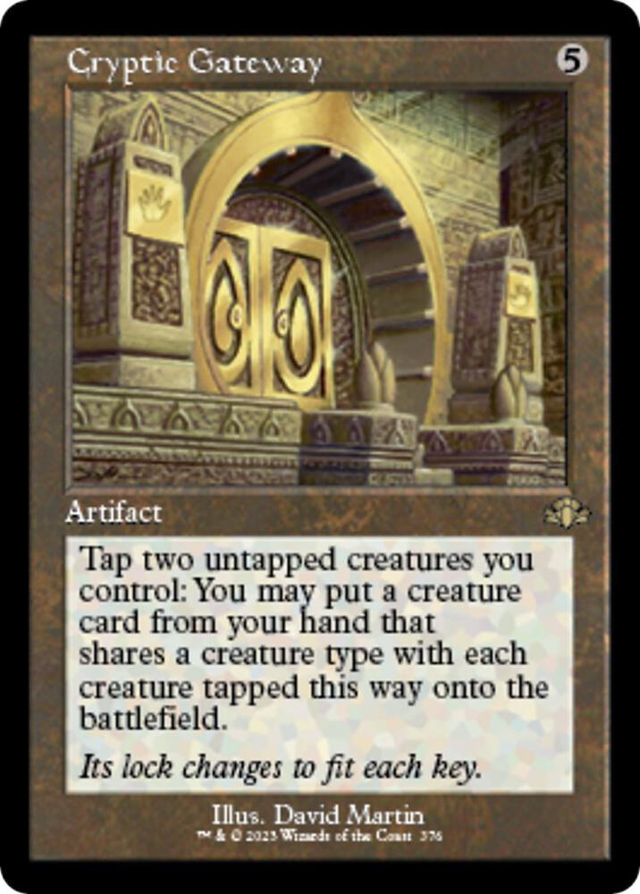 Cryptic Gateway (Retro Frame) 376 card from Dominaria Remastered
