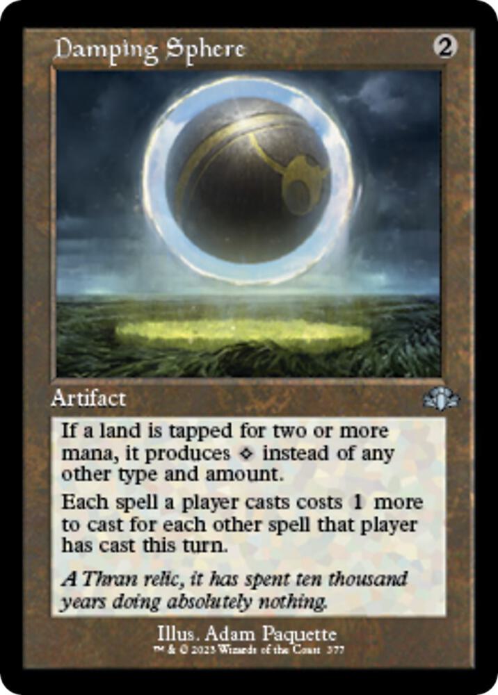Damping Sphere (Retro Frame) 377 card from Dominaria Remastered
