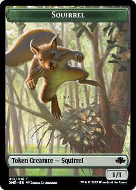 Squirrel Token 13 card from Dominaria Remastered