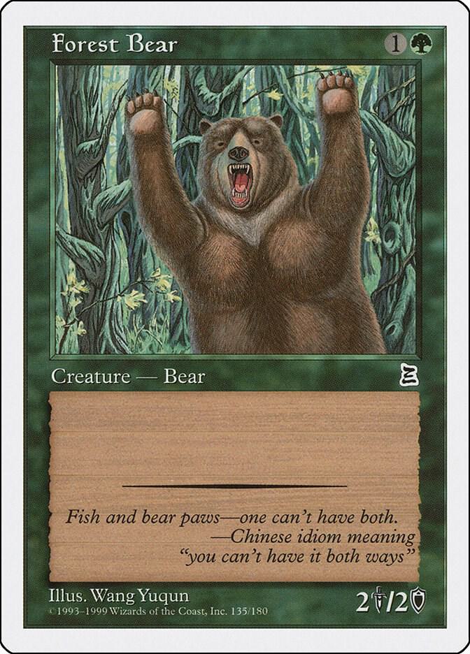 Forest Bear 135 card from Portal Three Kingdoms
