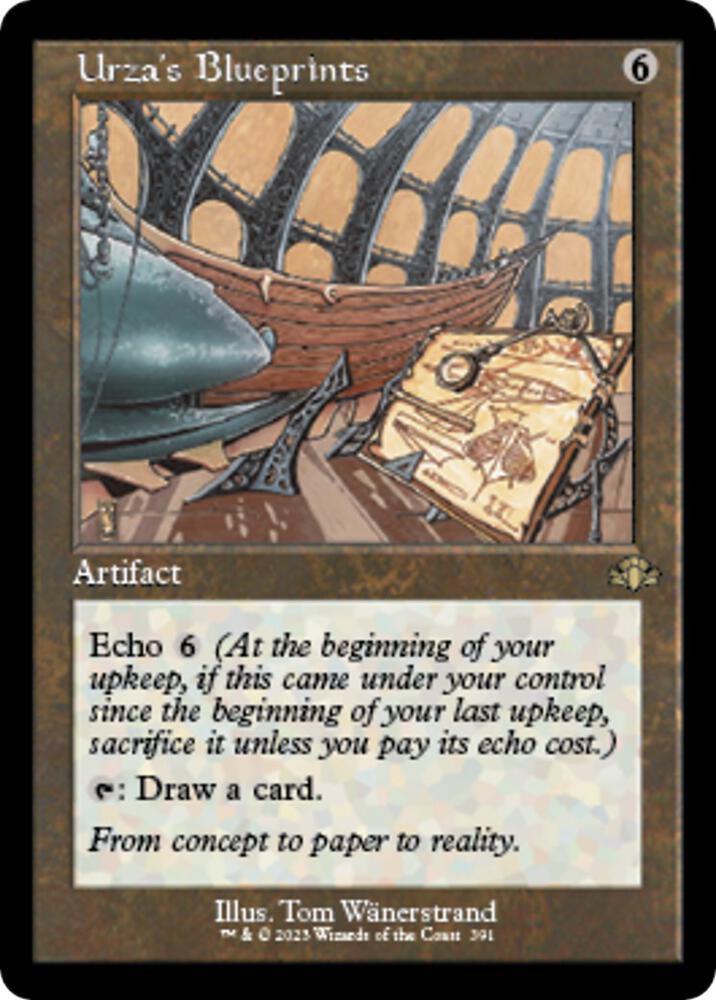 Urza's Blueprints (Retro Frame) 391 card from Dominaria Remastered