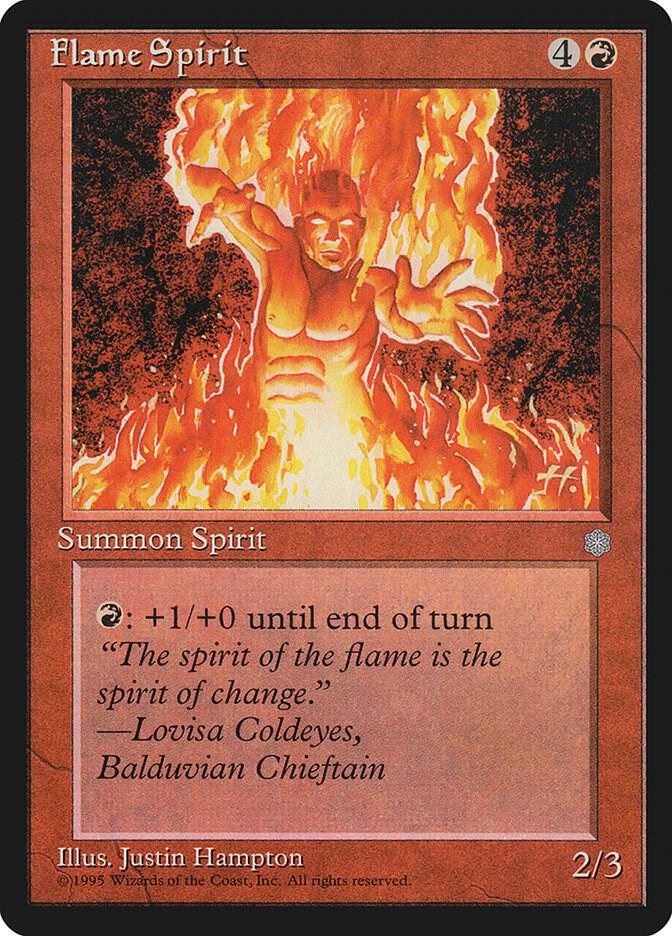Flame Spirit card from Ice Age