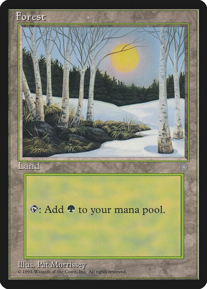 Forest 328 card from Ice Age