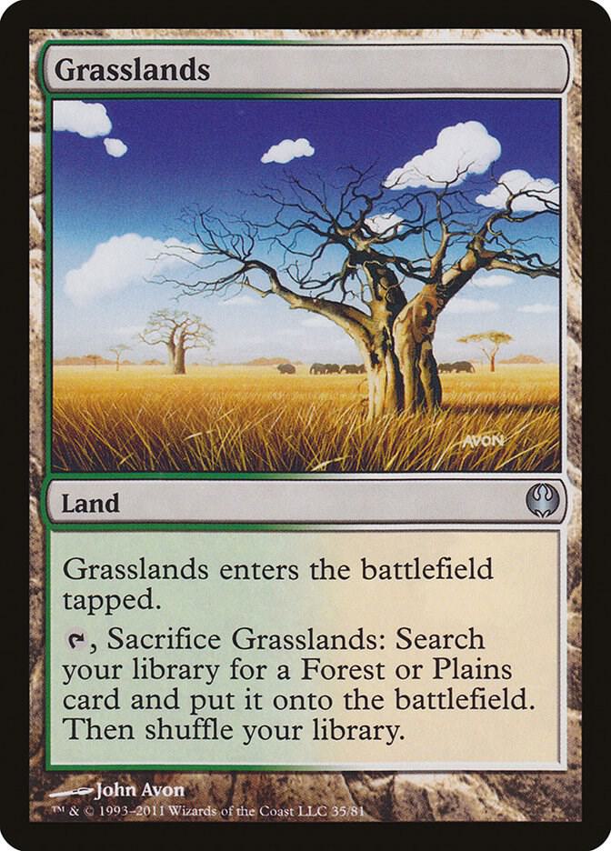 Grasslands 35 card from Duel Decks: Knights vs. Dragons