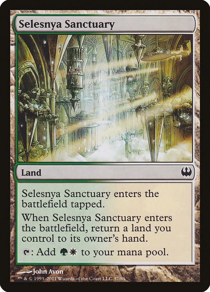 Selesnya Sanctuary 37 card from Duel Decks: Knights vs. Dragons