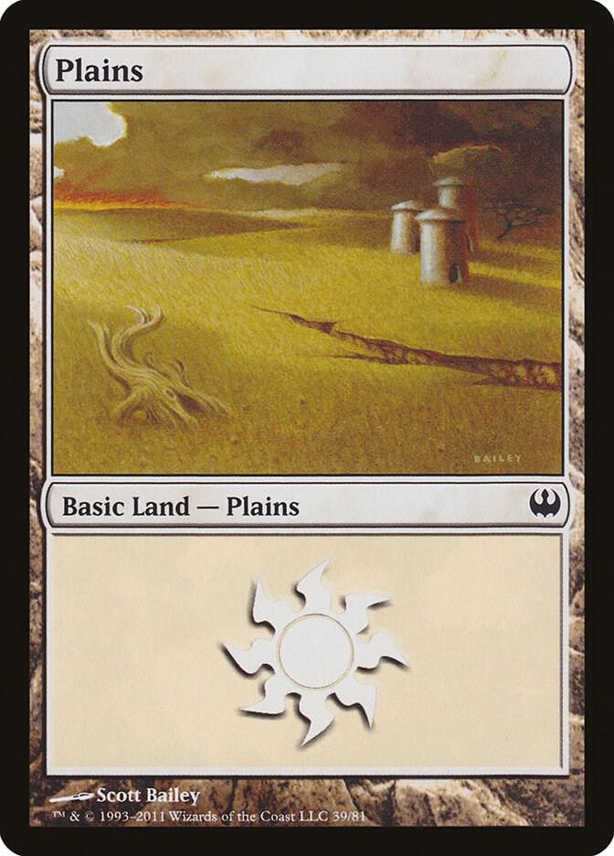 Plains 39 card from Duel Decks: Knights vs. Dragons