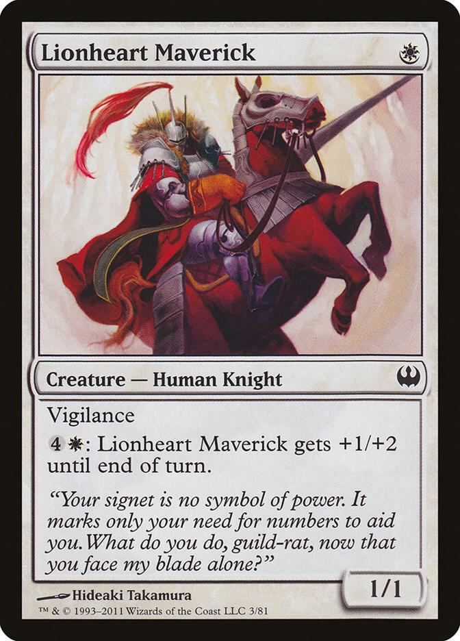 Lionheart Maverick 3 card from Duel Decks: Knights vs. Dragons