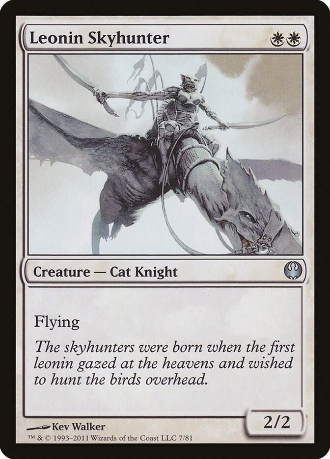 Leonin Skyhunter 7 card from Duel Decks: Knights vs. Dragons