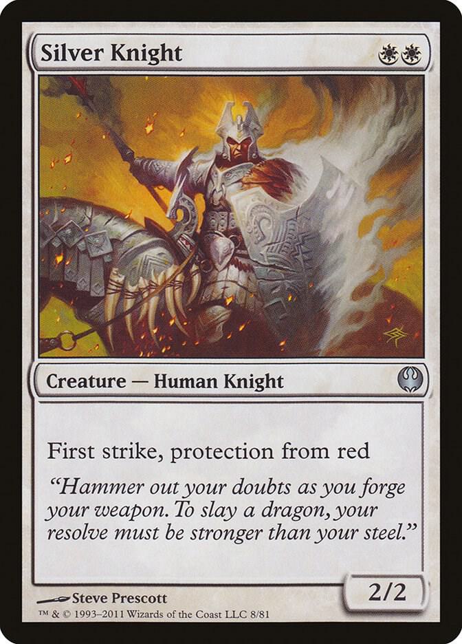 Silver Knight 8 card from Duel Decks: Knights vs. Dragons