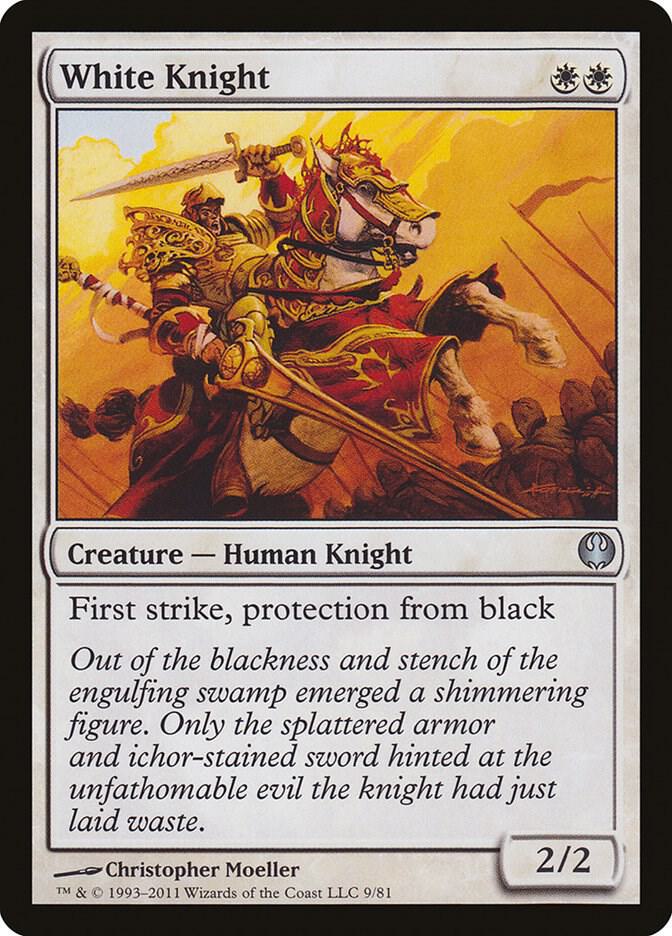White Knight 9 card from Duel Decks: Knights vs. Dragons
