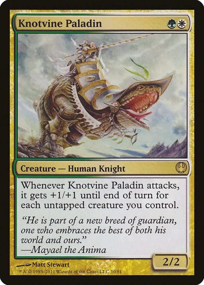 Knotvine Paladin 10 card from Duel Decks: Knights vs. Dragons