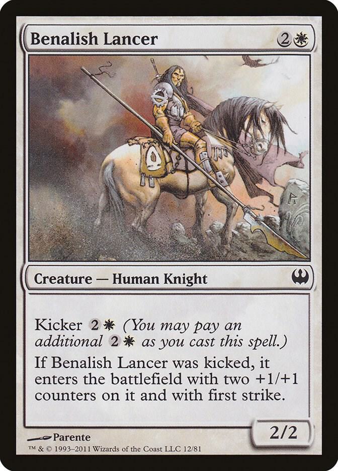 Benalish Lancer 12 card from Duel Decks: Knights vs. Dragons
