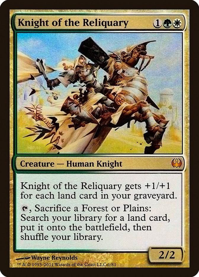 Knight of the Reliquary 1 card from Duel Decks: Knights vs. Dragons