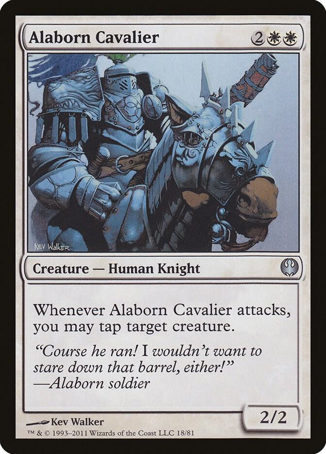 Alaborn Cavalier 18 card from Duel Decks: Knights vs. Dragons