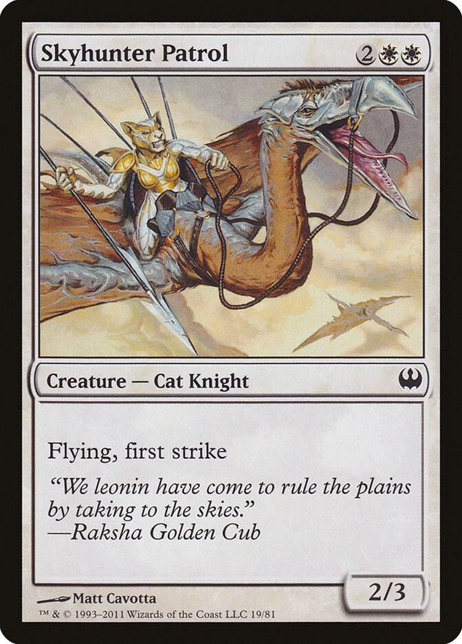 Skyhunter Patrol 19 card from Duel Decks: Knights vs. Dragons
