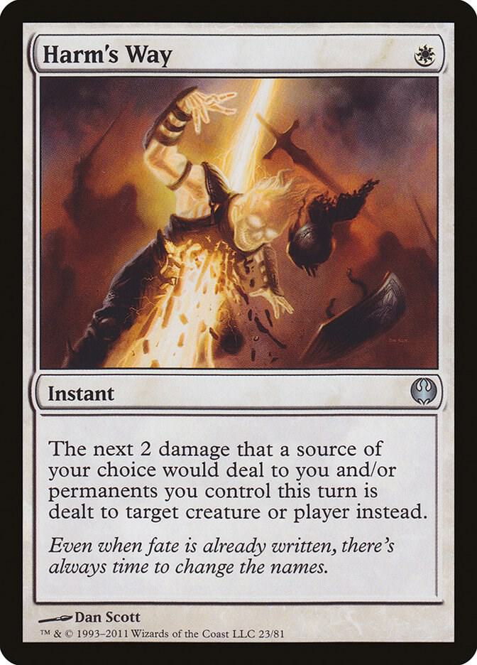 Harm's Way 23 card from Duel Decks: Knights vs. Dragons