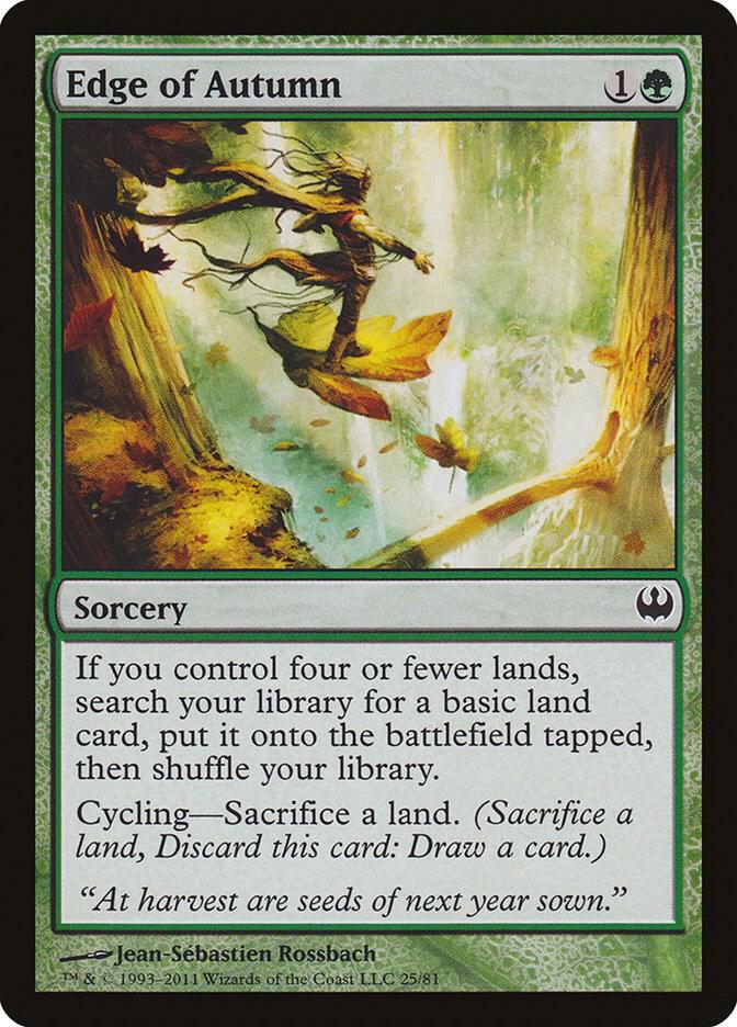 Edge of Autumn 25 card from Duel Decks: Knights vs. Dragons
