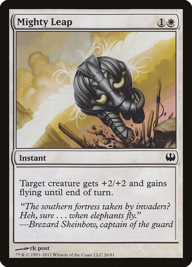 Mighty Leap 26 card from Duel Decks: Knights vs. Dragons