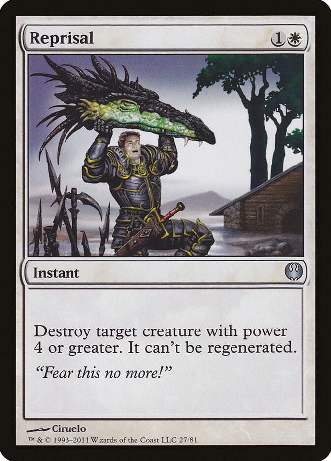 Reprisal 27 card from Duel Decks: Knights vs. Dragons