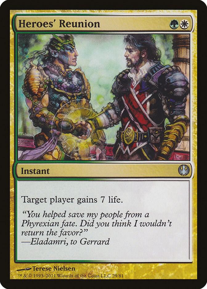 Heroes' Reunion 29 card from Duel Decks: Knights vs. Dragons