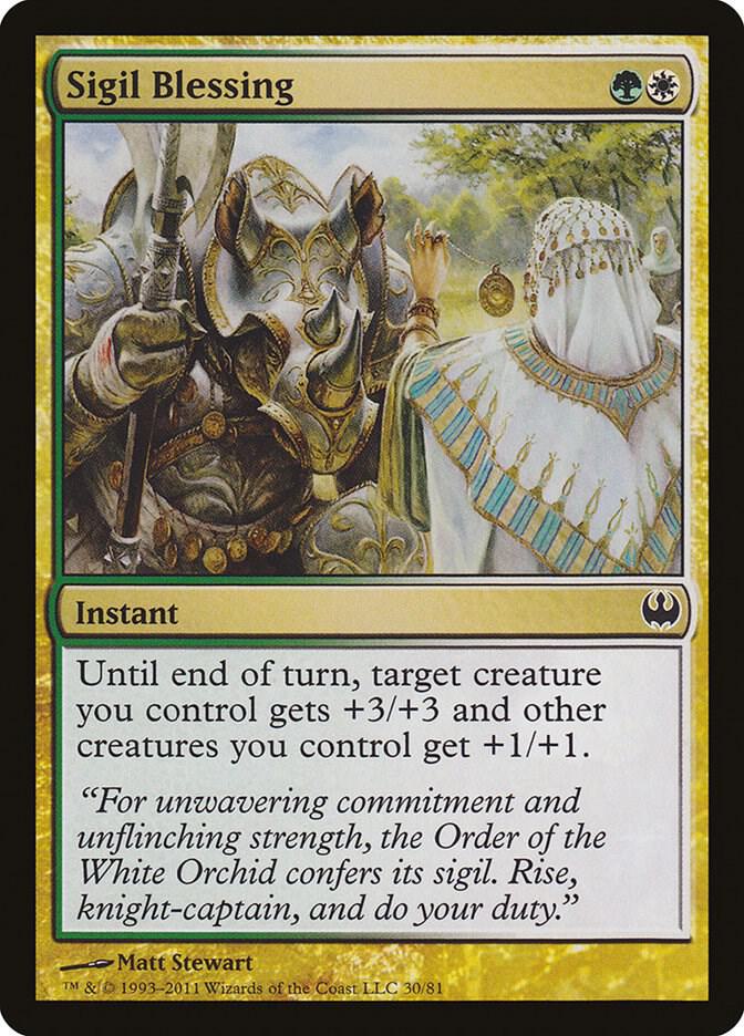 Sigil Blessing 30 card from Duel Decks: Knights vs. Dragons