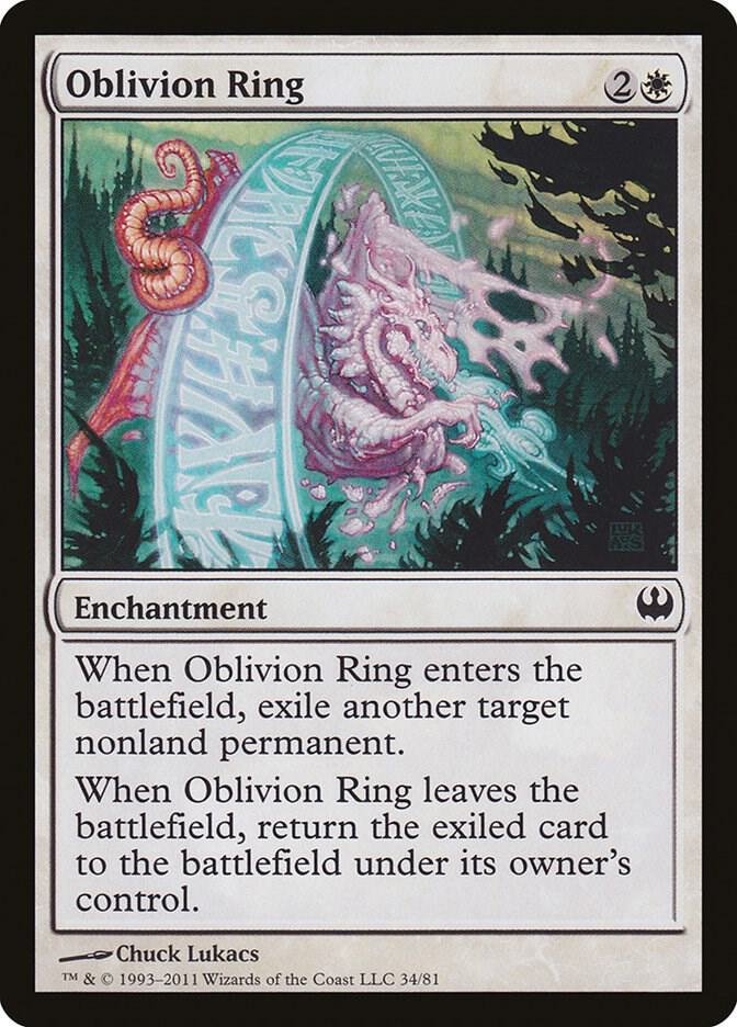 Oblivion Ring 34 card from Duel Decks: Knights vs. Dragons