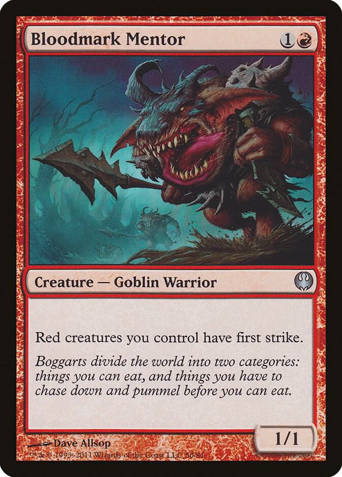 Bloodmark Mentor 50 card from Duel Decks: Knights vs. Dragons