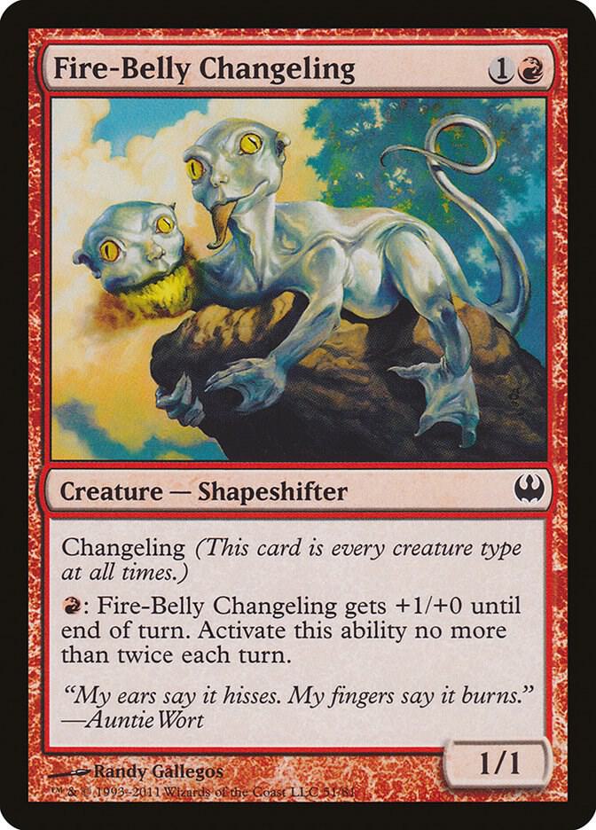 Fire-Belly Changeling 51 card from Duel Decks: Knights vs. Dragons