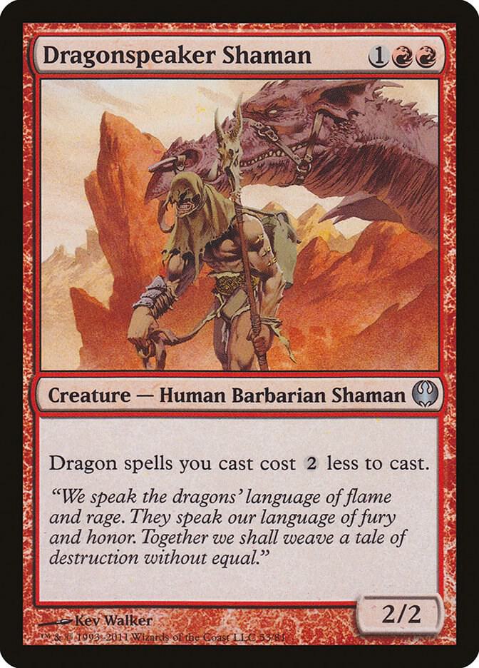 Dragonspeaker Shaman 53 card from Duel Decks: Knights vs. Dragons