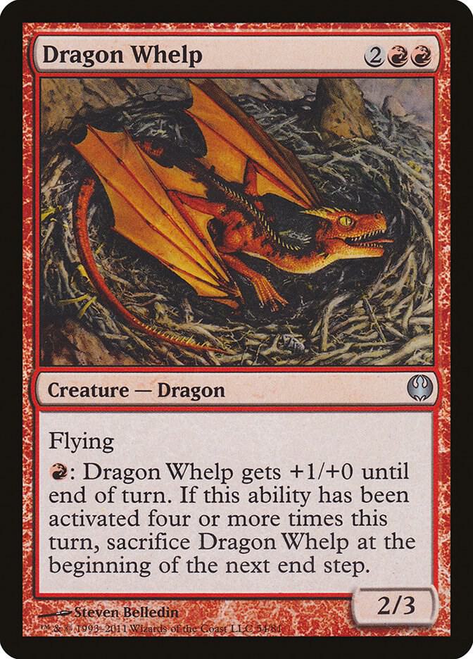 Dragon Whelp 54 card from Duel Decks: Knights vs. Dragons