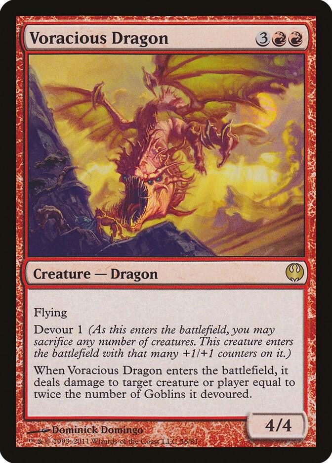 Voracious Dragon 56 card from Duel Decks: Knights vs. Dragons