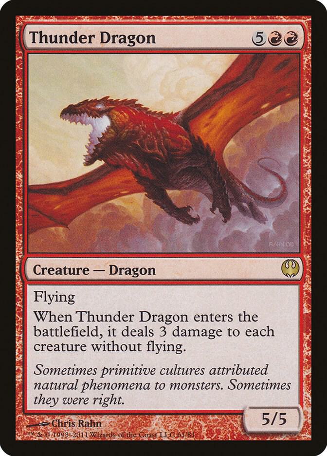 Thunder Dragon 61 card from Duel Decks: Knights vs. Dragons