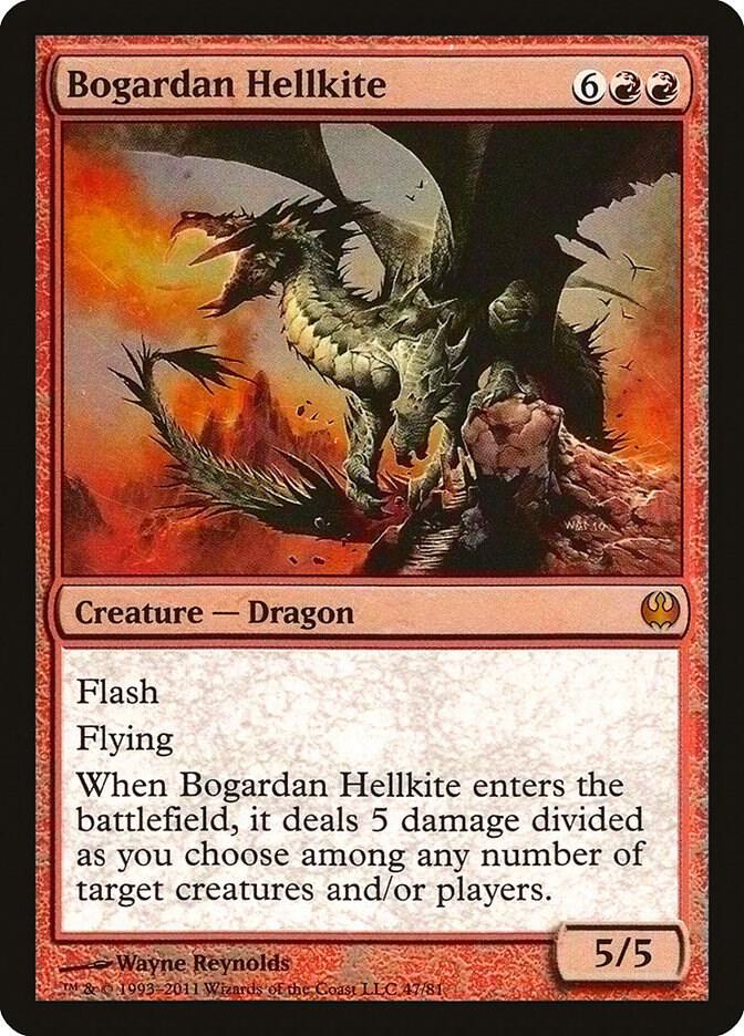 Bogardan Hellkite 47 card from Duel Decks: Knights vs. Dragons