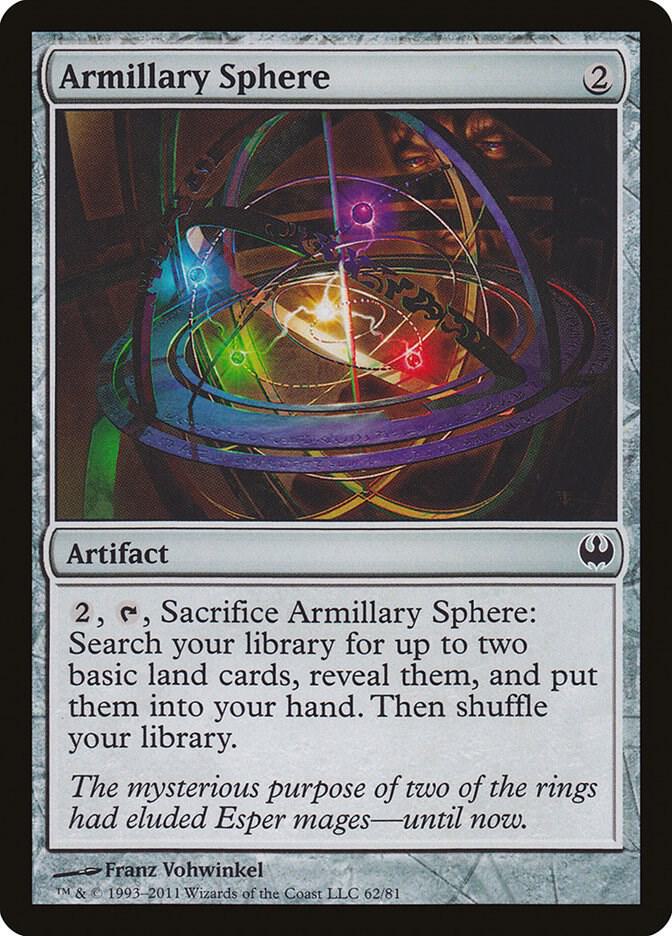Armillary Sphere 62 card from Duel Decks: Knights vs. Dragons