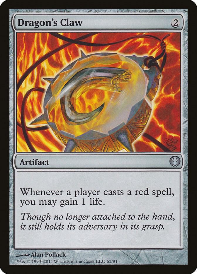 Dragon's Claw 63 card from Duel Decks: Knights vs. Dragons