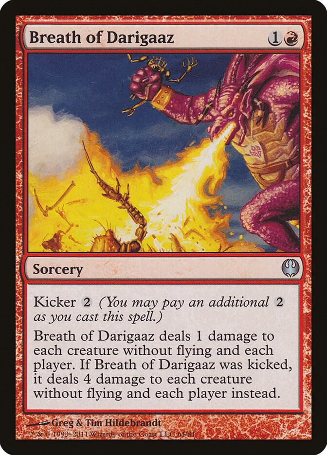 Breath of Darigaaz 64 card from Duel Decks: Knights vs. Dragons