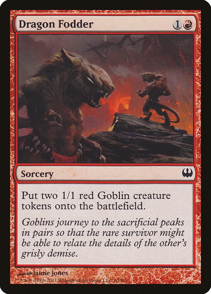 Dragon Fodder 65 card from Duel Decks: Knights vs. Dragons