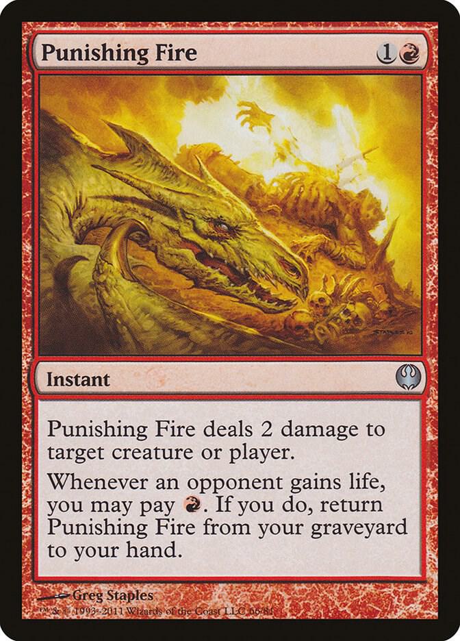 Punishing Fire 66 card from Duel Decks: Knights vs. Dragons